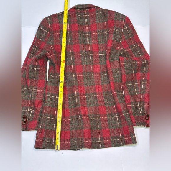 LL Bean Jacket Womens 4 Plaid Blazer Wool Career Preppy Lined - Picture 5 of 8